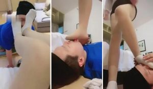 【欣蕊】学生S超脏帆布鞋棉袜羞辱-97LZTD-8342985
