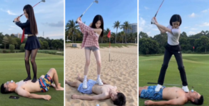 【段子先生】 美女的高尔夫球游戏-97LZTDGXFC-000003132703381